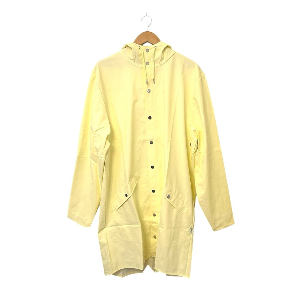 NWT Rains Long Jacket in Straw Yellow Size XL
